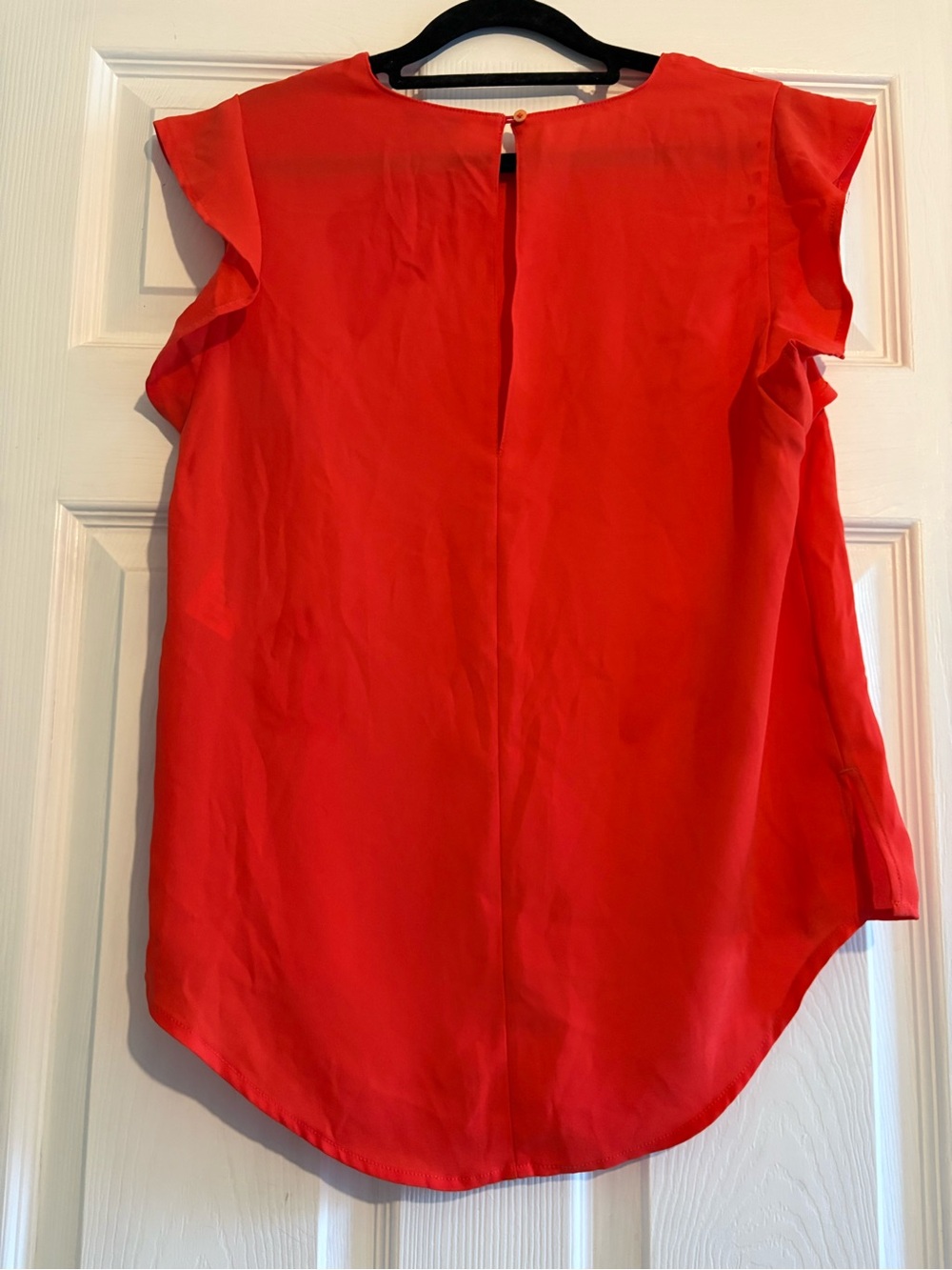Aritzia Babaton Chaplin flutter ruffle sleeve blouse - Picture 3 of 6